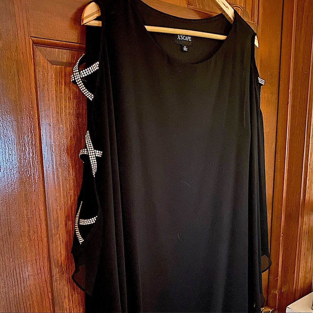 Rhinestone Embellished Cocktail Dress